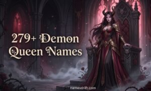 279+ demon queen names for dark, elegant, and powerful fantasy characters