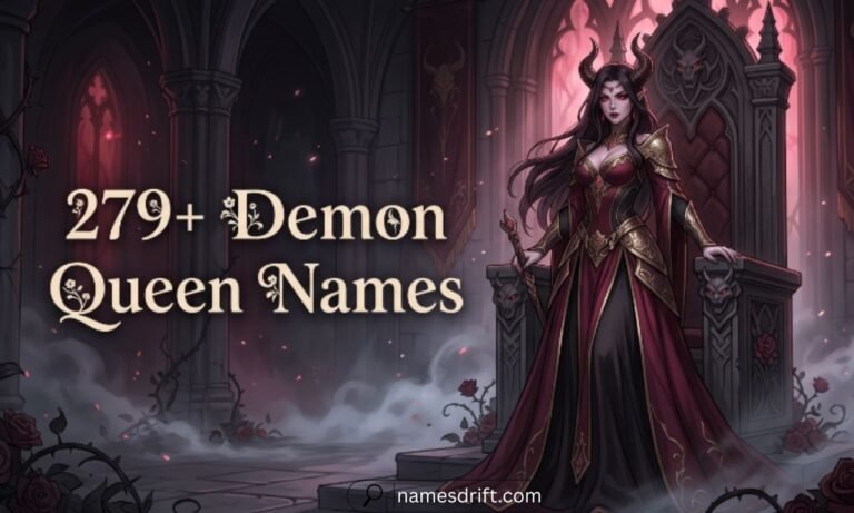 279+ demon queen names for dark, elegant, and powerful fantasy characters