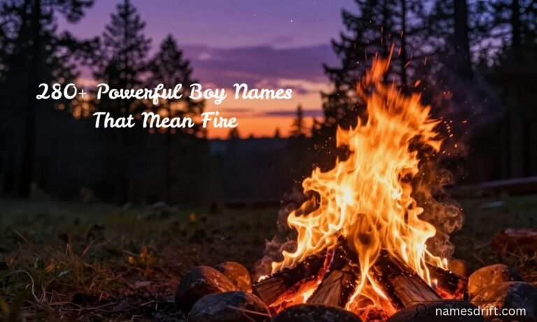 Powerful boy names that mean fire