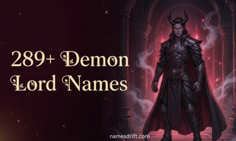 289+ demon lord names featuring powerful dark and legendary fantasy rulers