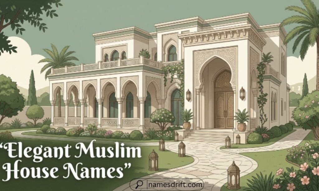 Elegant Muslim house names for villas and beautiful homes
