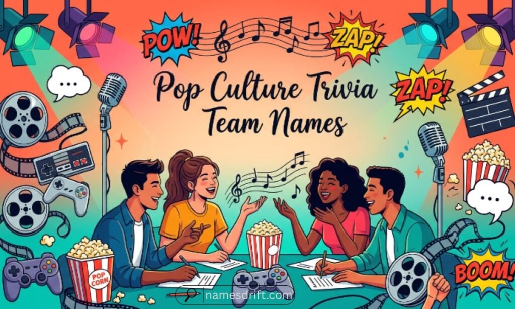  Pop culture Funny Trivia Team Names inspired by TV and movies
