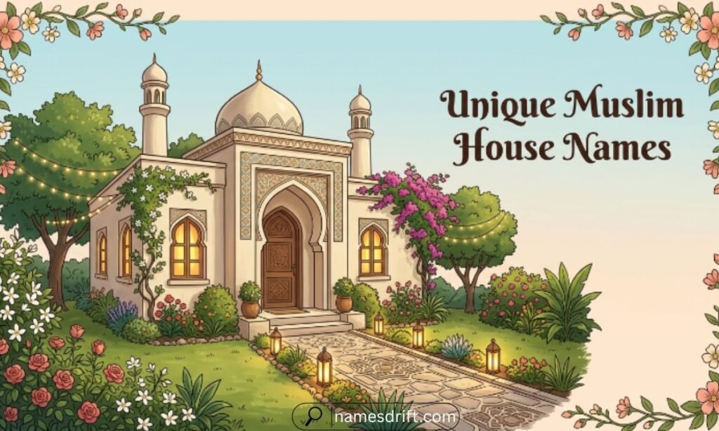 Unique Muslim house names for distinctive homes
