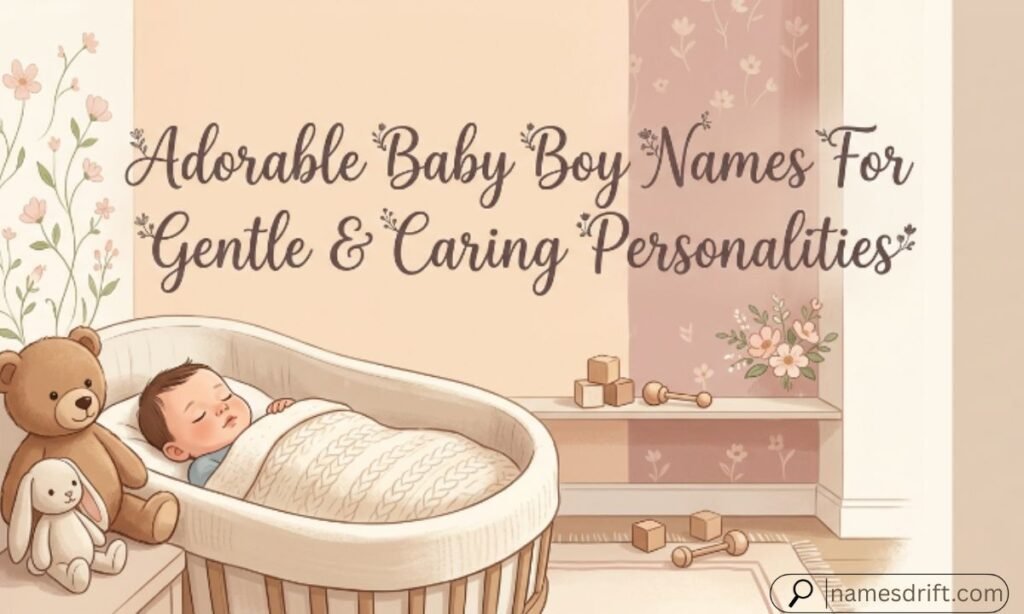 Adorable baby boy names for gentle and caring personalities