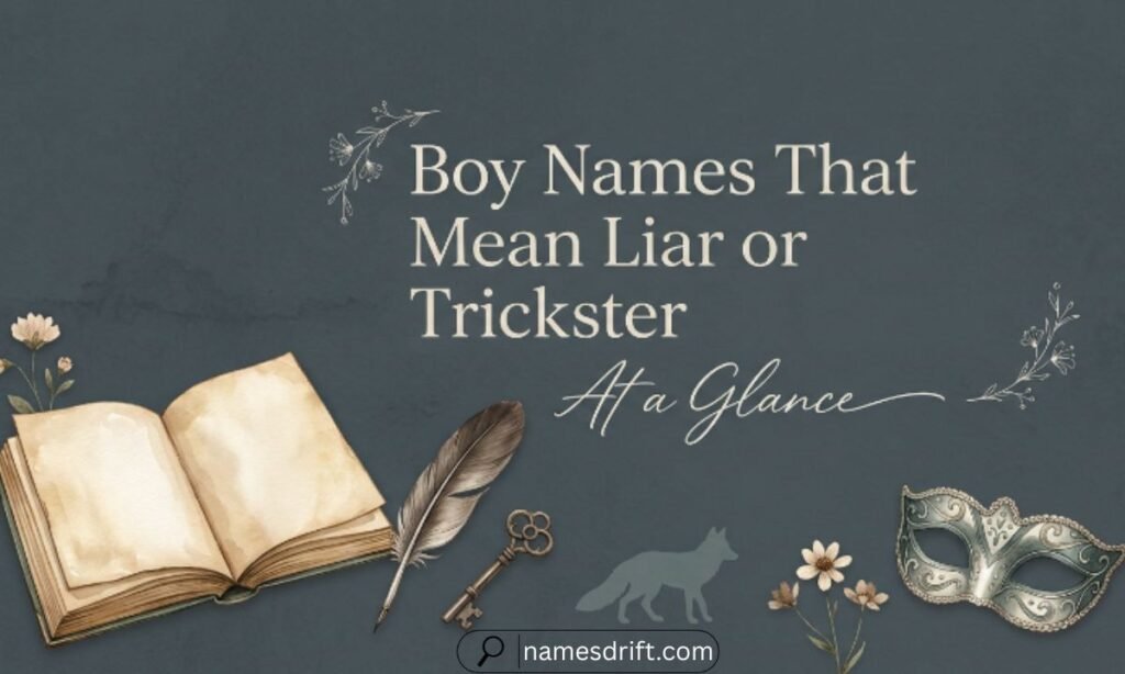 boy names that mean liar or trickster summary table
