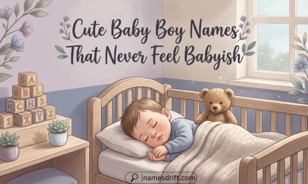 Cute baby boy names that never feel babyish