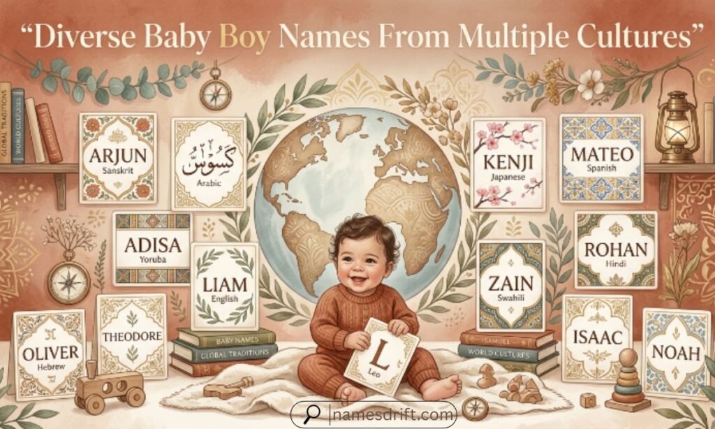 Diverse baby boy names from multiple cultures