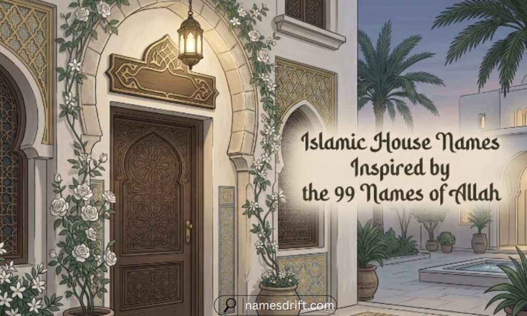 Islamic house names inspired by the 99 Names of Allah