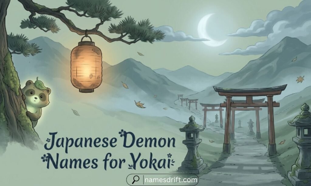 Japanese demon names for yokai inspired by Japanese supernatural folklore