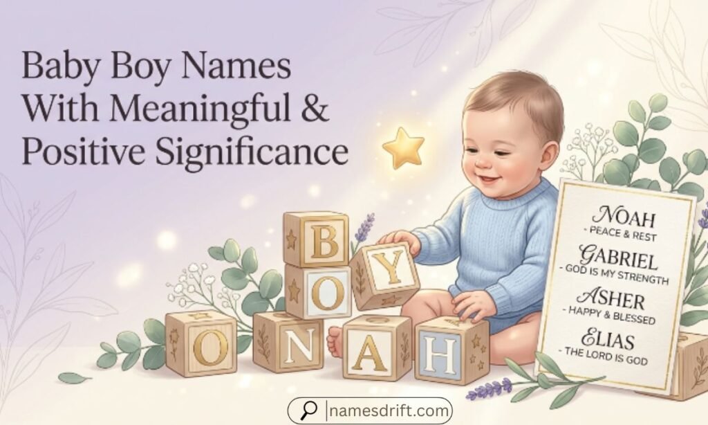 Baby boy names with meaningful and positive significance