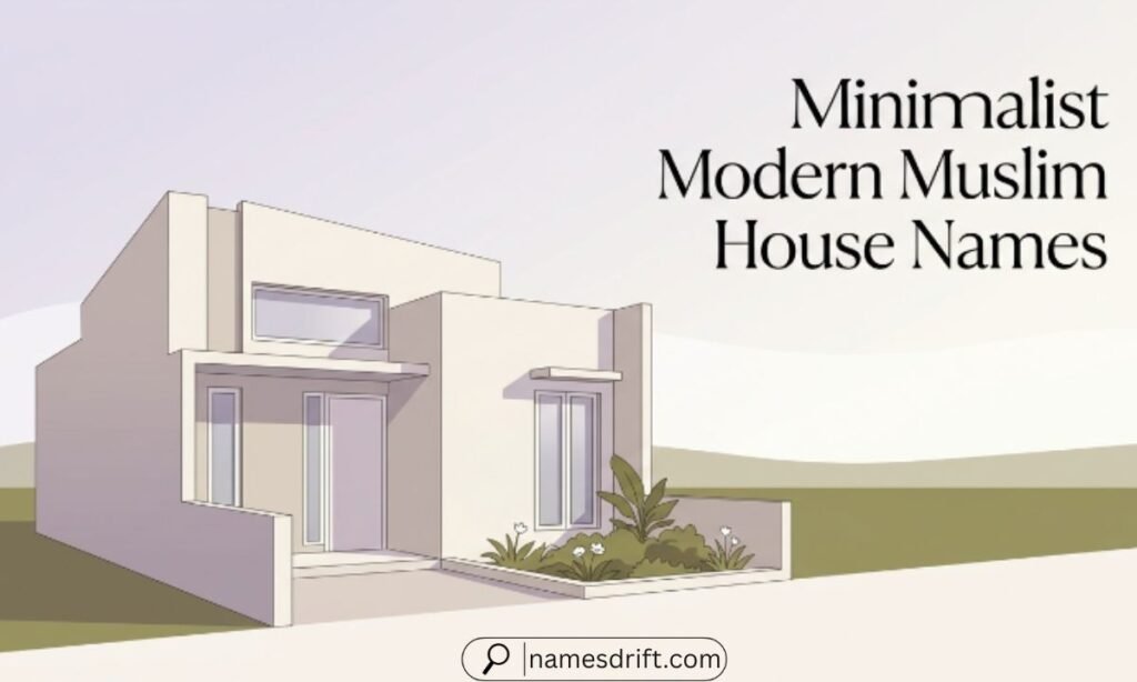  Minimalist Modern Muslim House Names for simple contemporary homes