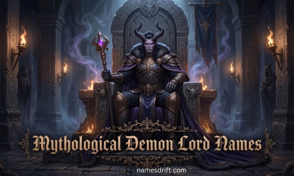 Mythological demon lord names inspired by ancient legendary rulers