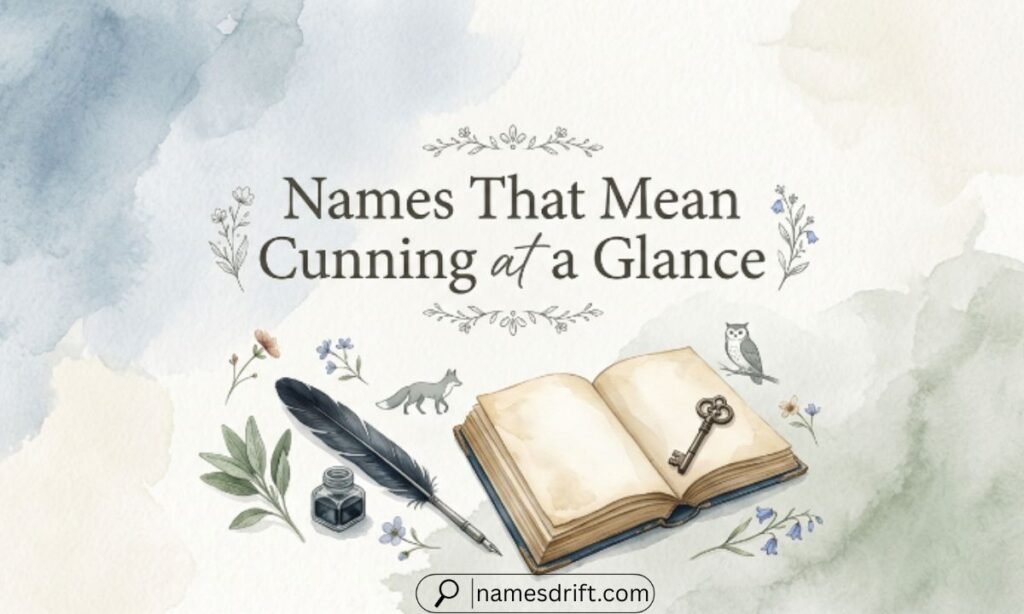 names that mean cunning summary table
