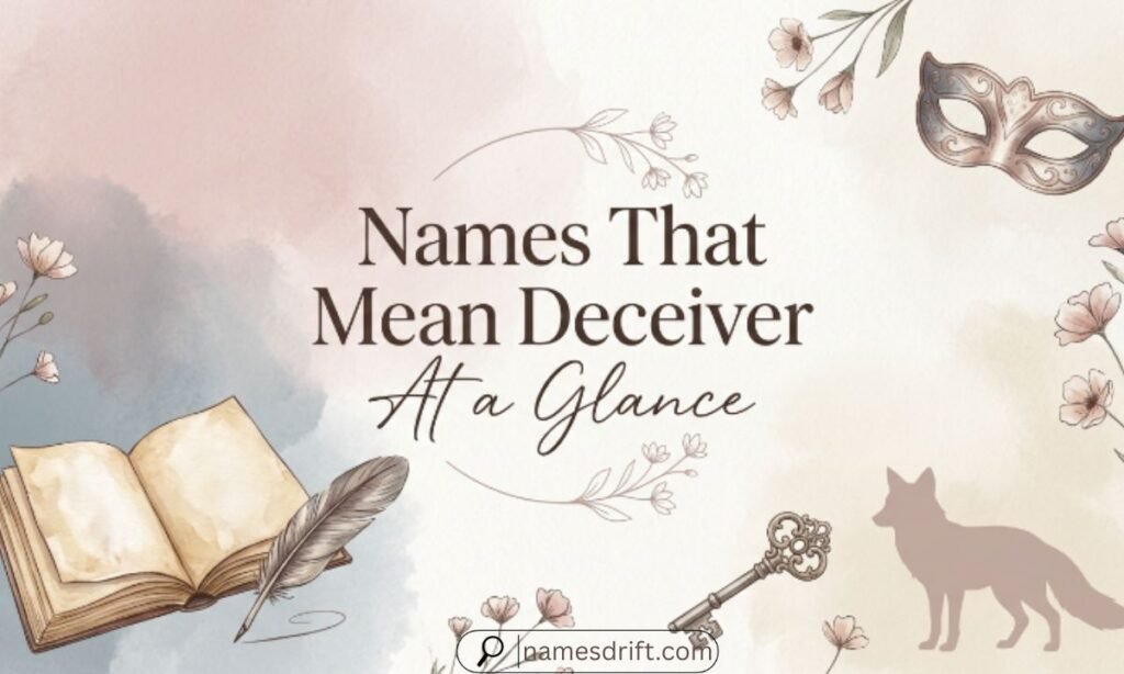 names that mean deceiver summary table
