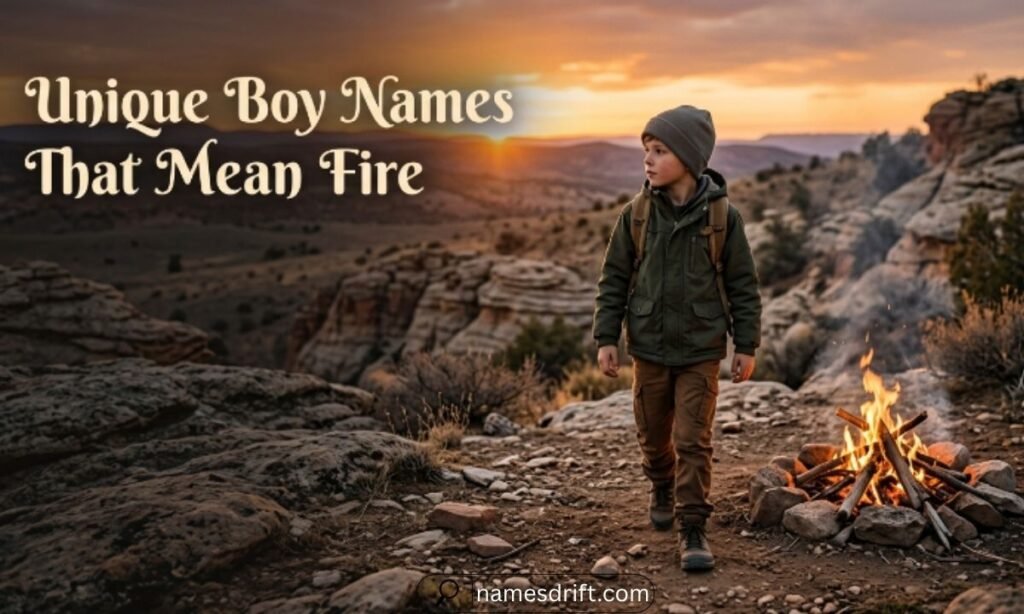 Unique boy names that mean fire