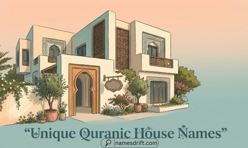 Unique Quranic House Names for distinctive Muslim homes