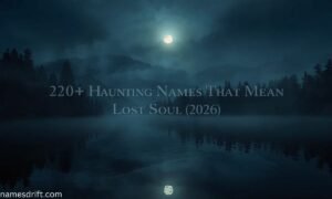 220+ Names That Mean Lost Soul in a mysterious moonlit landscape