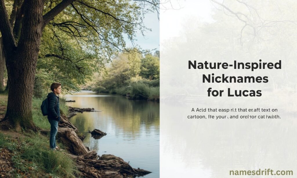 Nicknames for Lucas – nature-inspired nickname ideas
